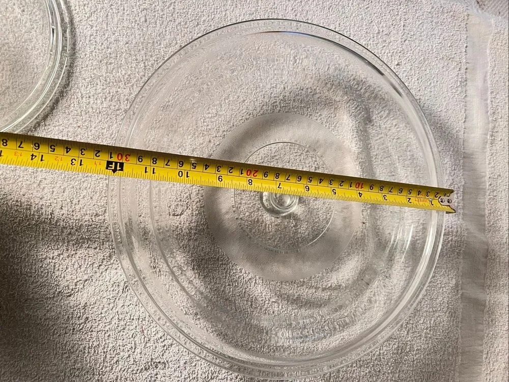 Vintage Pyrex Round Clear Glass Replacement Lid; Marked Mexico15 Large No Cracks